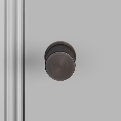 Buster + Punch door knob set / cross – smoked bronze