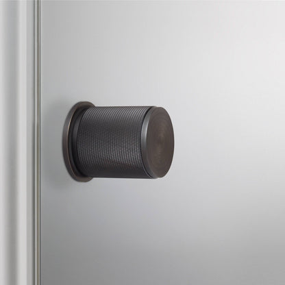 Buster + Punch door knob set / cross – smoked bronze