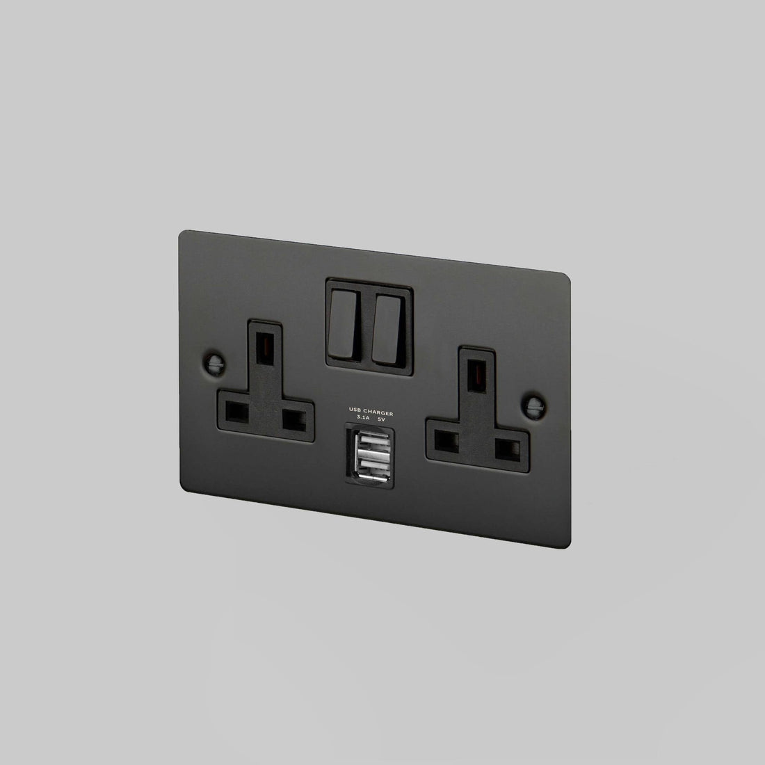 Buster + Punch 2g uk plug socket usb – Black