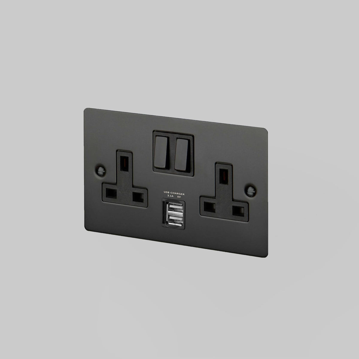 Buster + Punch 2g uk plug socket usb – Black