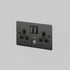 Buster + Punch 2g uk plug socket usb – Black