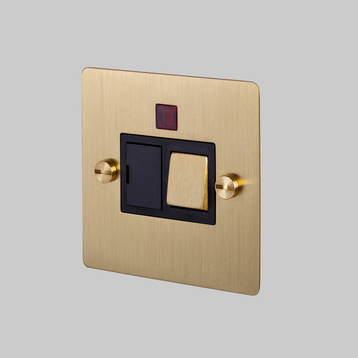 Buster + Punch switched fused spur – Brass