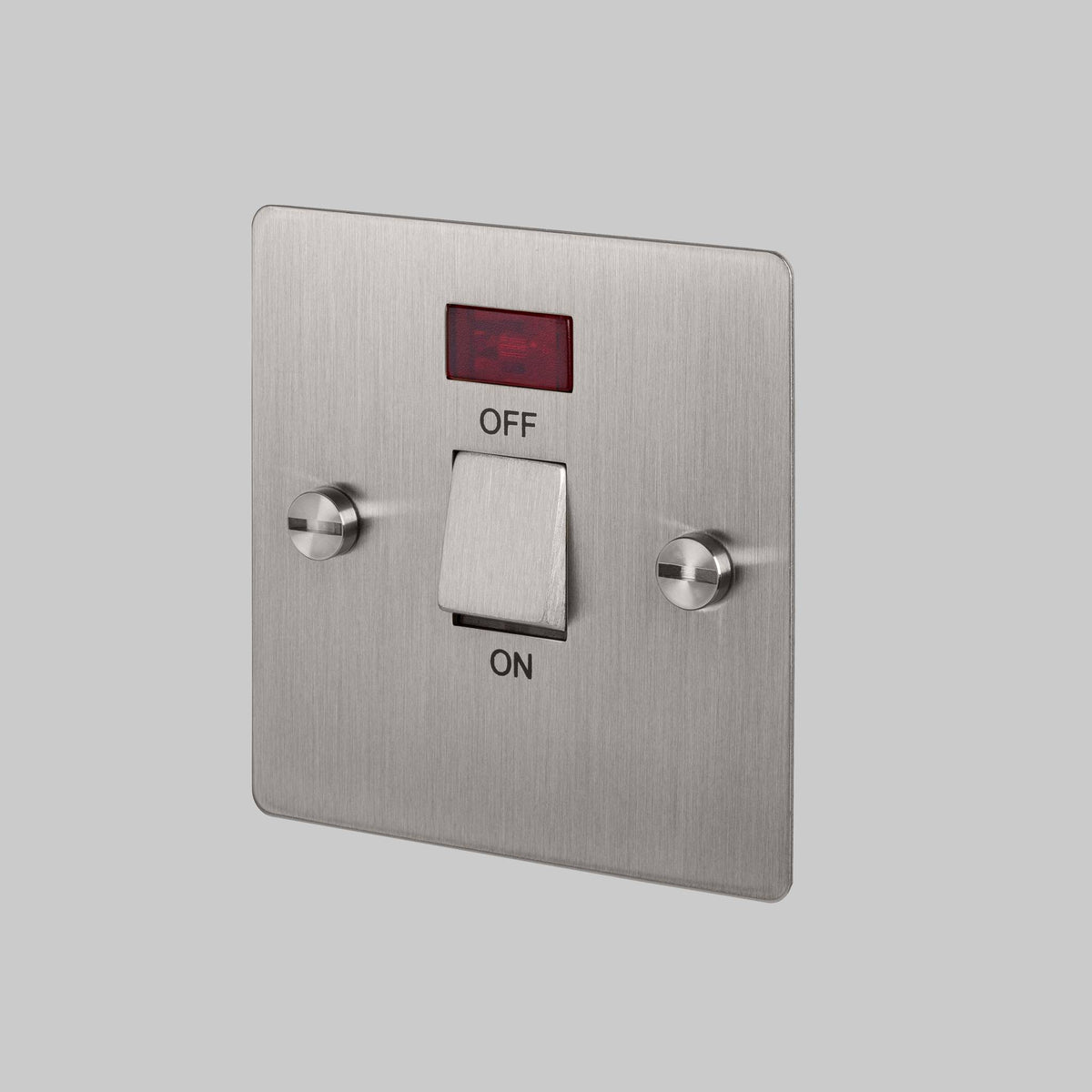 Buster + Punch 20a dp switch – Steel