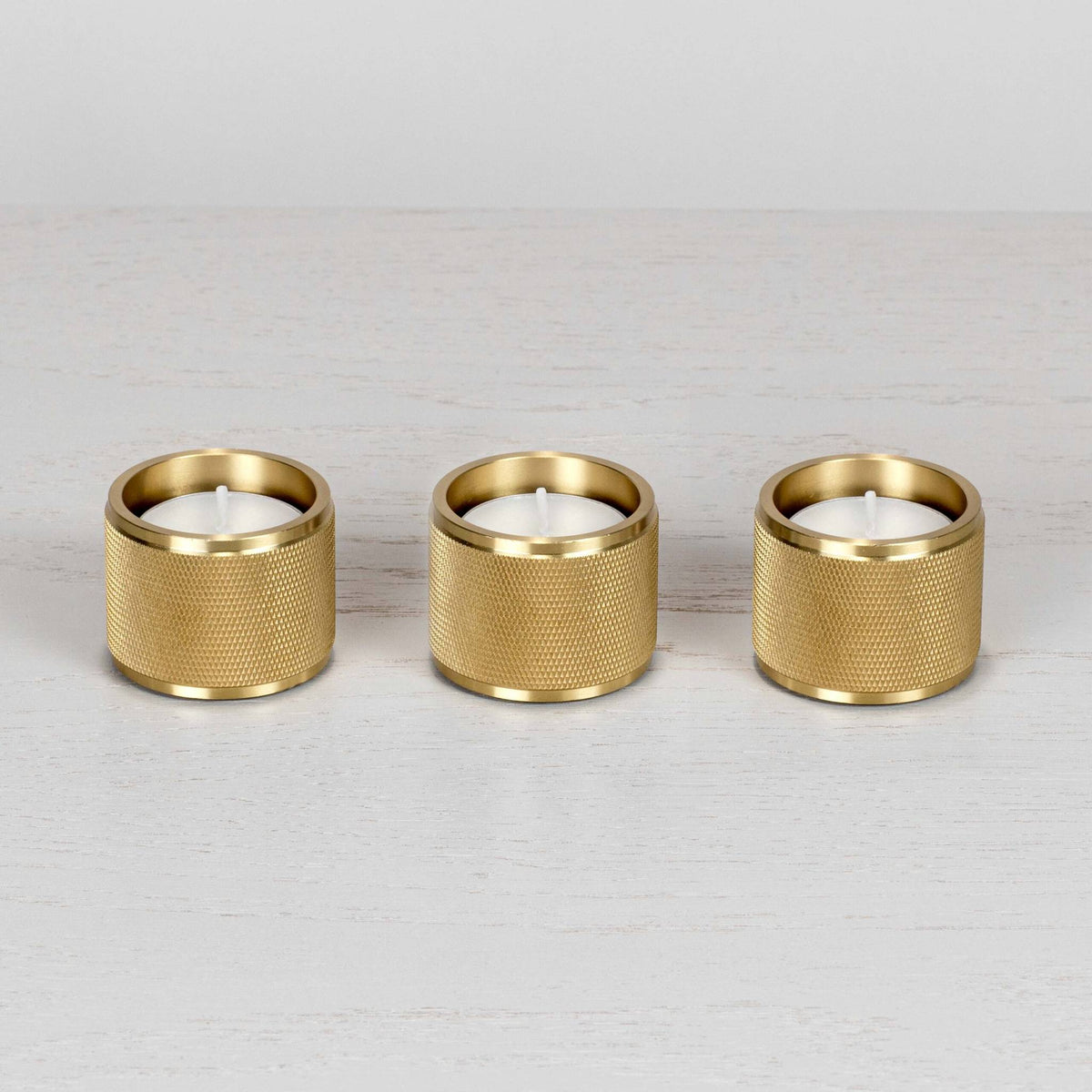 Buster + Punch TEALIGHT CANDLE HOLDER / CROSS / SET OF 3 Brass