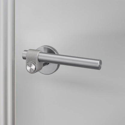 Buster + Punch Cast sprung door handle set in steel – view 1