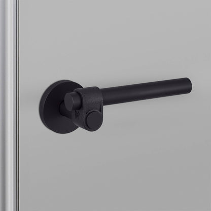Buster + Punch Cast sprung door handle set in welders black – view 3