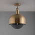 Buster + Punch Forked Ceiling / Linear / Shade / Globe / Smoked / Large / Brass