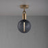 Buster + Punch Forked Ceiling / Linear / Globe / Smoked / Medium / Brass