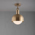 Buster + Punch Forked Ceiling / Linear / Shade / Globe / Opal / Medium / Brass