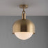 Buster + Punch Forked Ceiling / Linear / Shade / Globe / Opal / Large / Brass