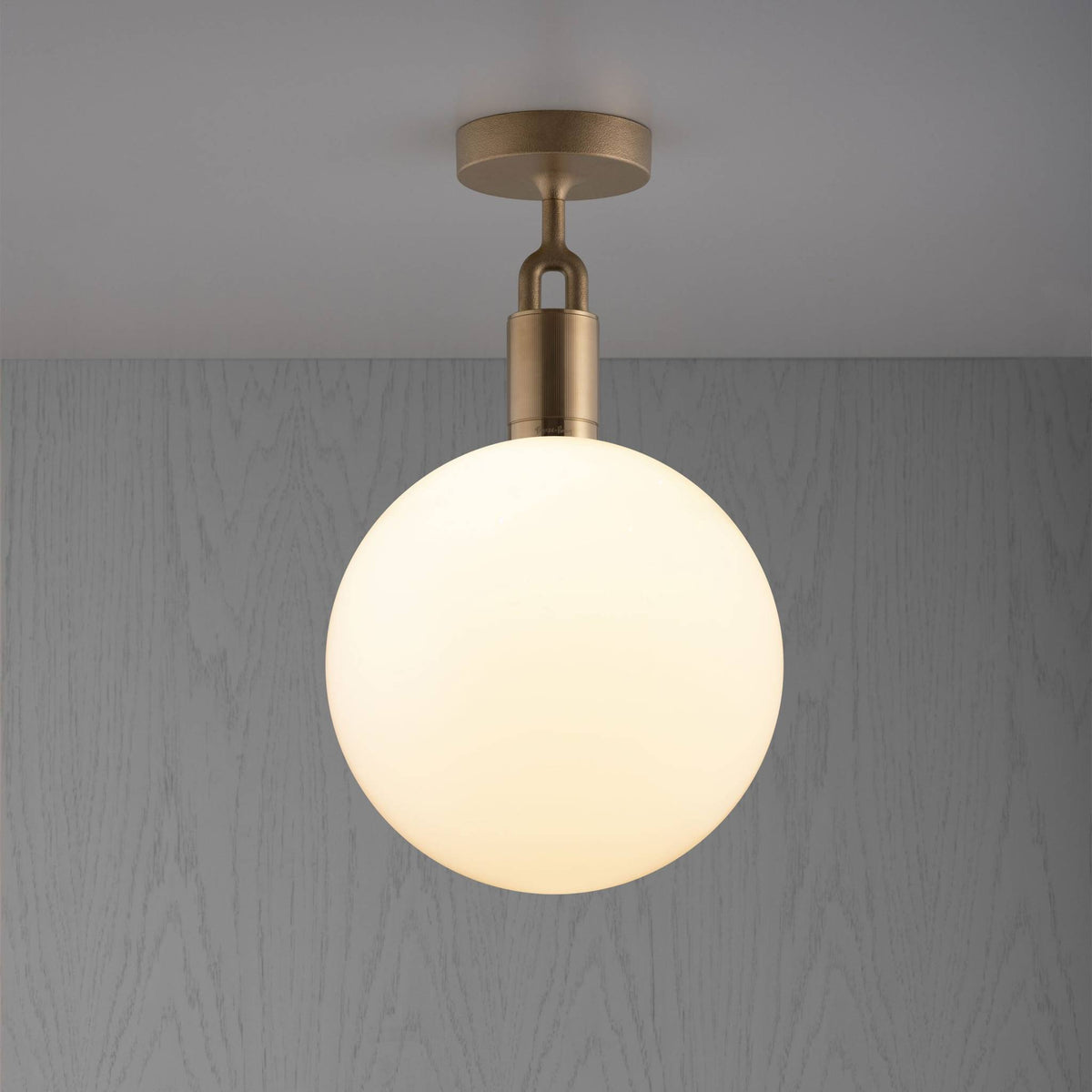Buster + Punch Forked Ceiling / Linear / Globe / Opal / Large / Brass