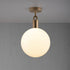 Buster + Punch Forked Ceiling / Linear / Globe / Opal / Large / Brass