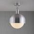 Buster + Punch Forked Ceiling / Linear / Shade / Globe / Opal / Large / Steel