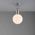 Buster + Punch Forked Ceiling / Linear / Globe / Opal / Medium / Steel
