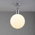 Buster + Punch Forked Ceiling / Linear / Globe / Opal / Large / Steel