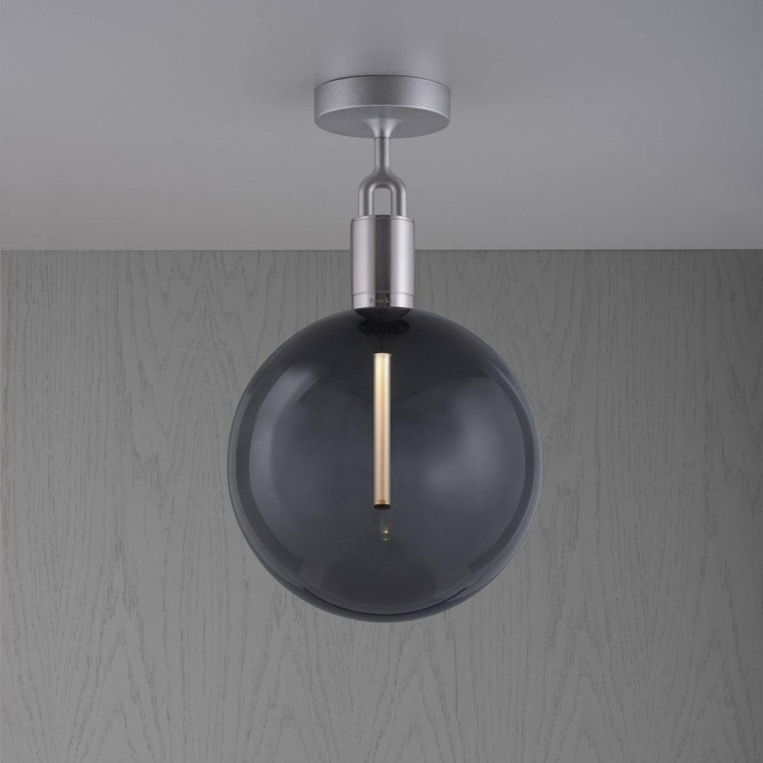 Buster + Punch Forked Ceiling / Linear / Globe / Smoked / Large / Steel