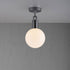 Buster + Punch Forked Ceiling / Linear / Globe / Opal / Medium / Gun Metal