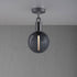 Buster + Punch Forked Ceiling / Linear / Globe / Smoked / Medium / Gun Metal