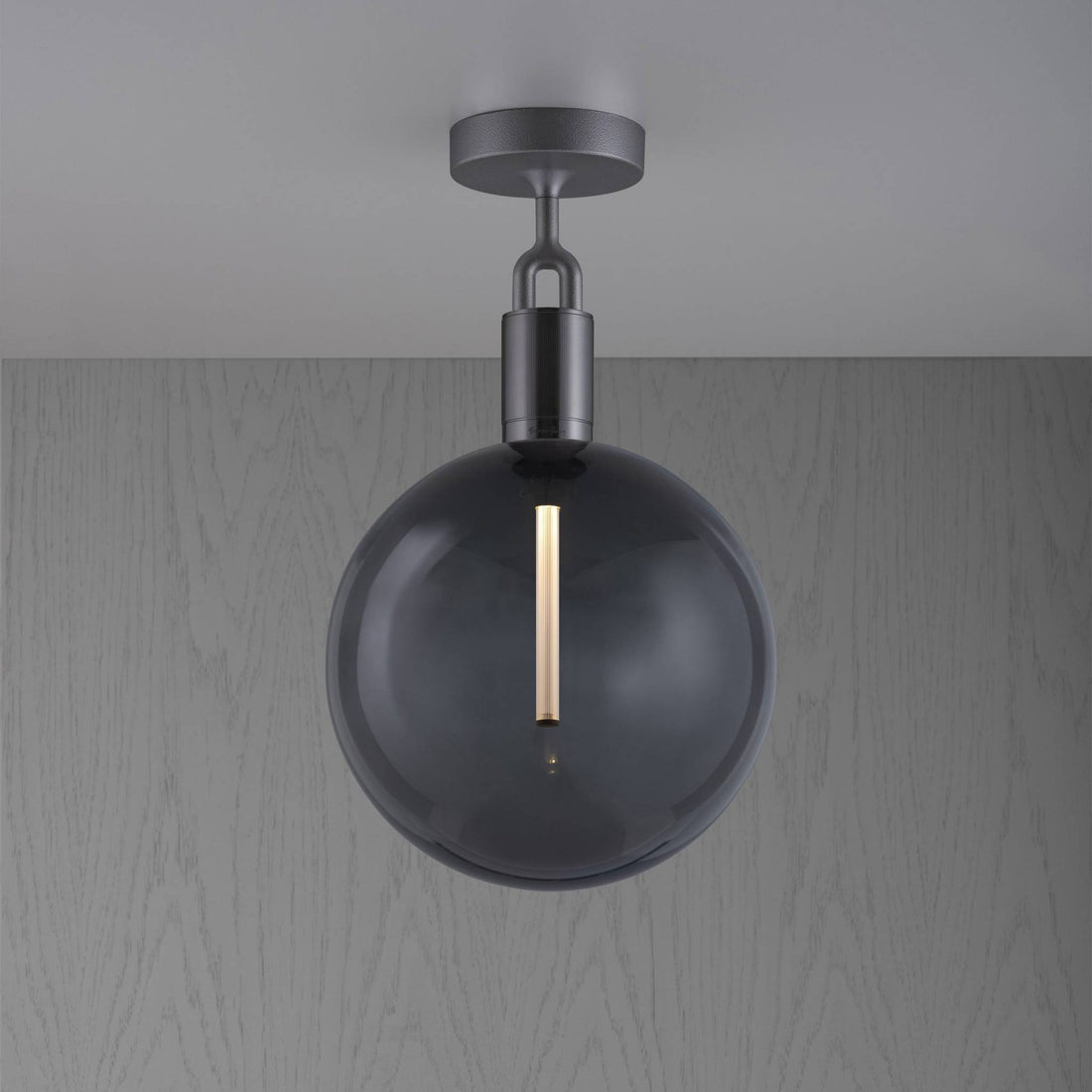 Buster + Punch Forked Ceiling / Linear / Globe / Smoked / Large / Gun Metal