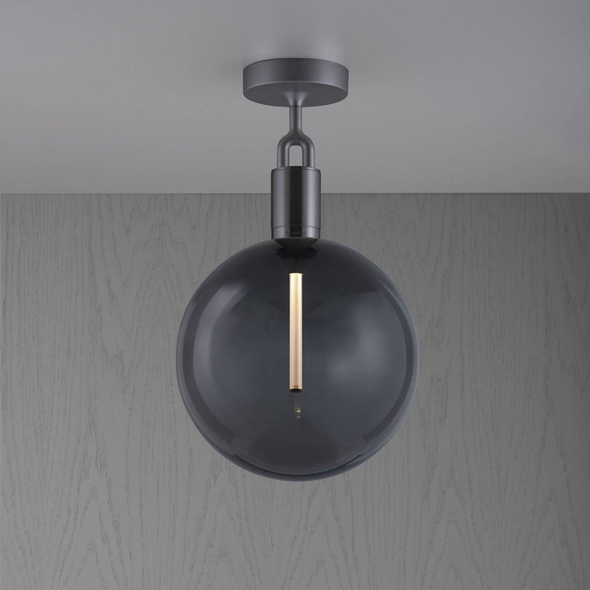 Buster + Punch Forked Ceiling / Linear / Globe / Smoked / Large / Gun Metal