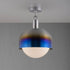Buster + Punch Forked Ceiling / Linear / Shade / Globe / Opal / Large / Burnt Steel