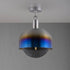 Buster + Punch Forked Ceiling / Linear / Shade / Globe / Smoked / Large / Burnt Steel