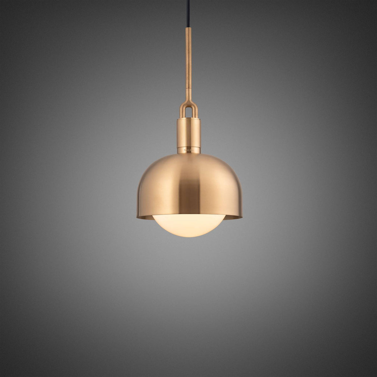Buster + Punch Forked Pendant / Linear / Shade / Globe / Opal / Medium / Brass