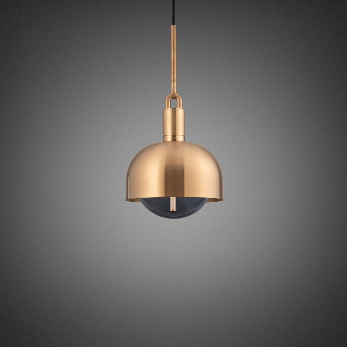 Buster + Punch Forked Pendant / Linear / Shade / Globe / Smoked / Medium / Brass