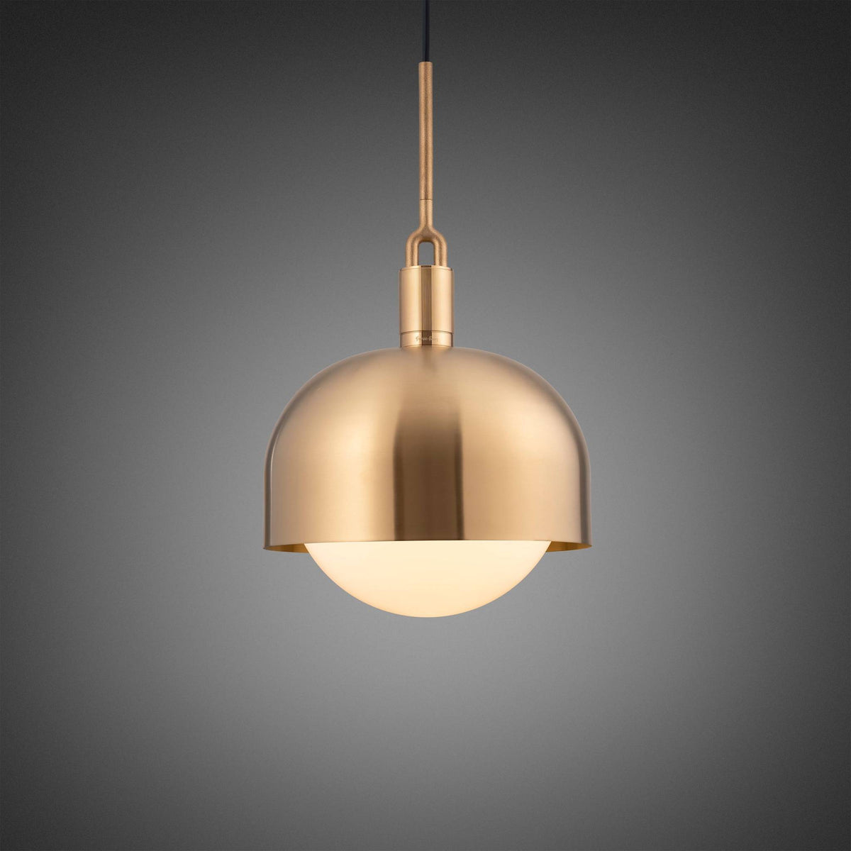 Buster + Punch Forked Pendant / Linear / Shade / Globe / Opal / Large / Brass