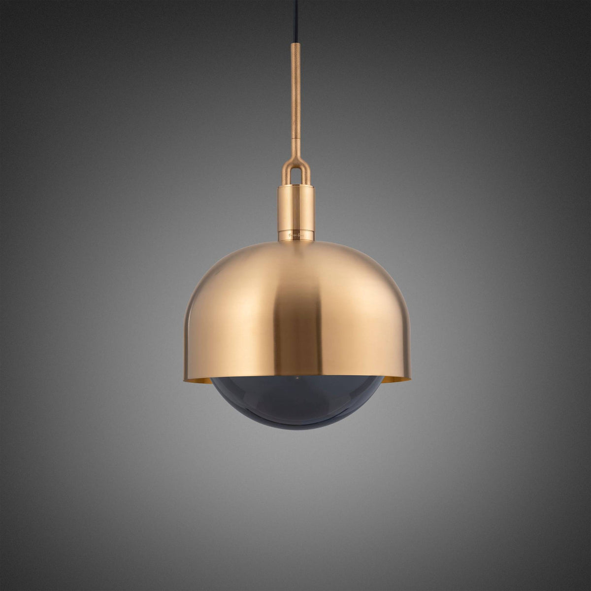 Buster + Punch Forked Pendant / Linear / Shade / Globe / Smoked / Large / Brass