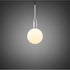 Buster + Punch Forked Pendant / Linear / Globe / Opal / Medium / Steel