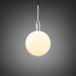 Buster + Punch Forked Pendant / Linear / Globe / Opal / Large / Steel