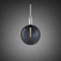 Buster + Punch Forked Pendant / Linear / Globe / Smoked / Large / Steel