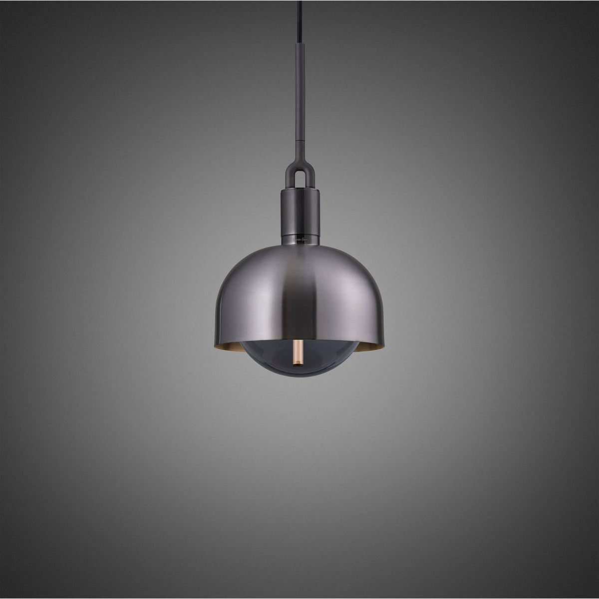 Buster + Punch Forked Pendant / Linear / Shade / Globe / Smoked / Medium / Gun Metal