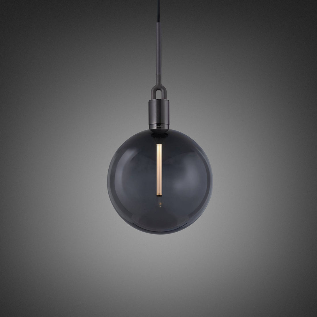 Buster + Punch Forked Pendant / Linear / Globe / Smoked / Large / Gun Metal