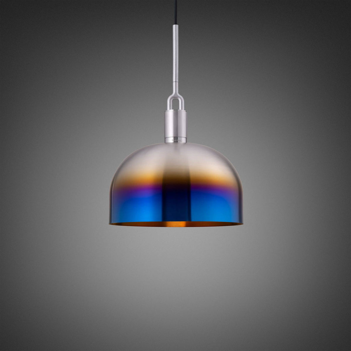 Buster + Punch Forked Pendant / Linear / Shade / Large / Burnt Steel
