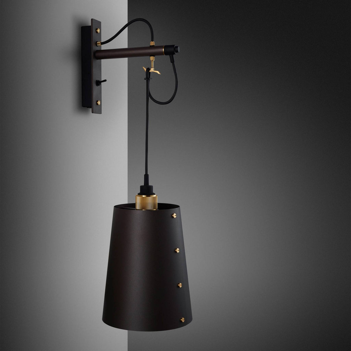 Buster + Punch Hooked Wall / Cross / Large / Graphite / Brass