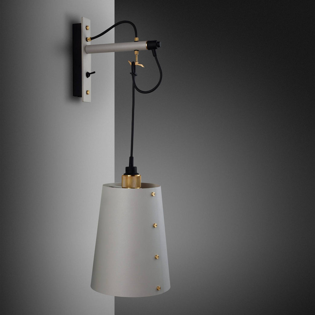 Buster + Punch Hooked Wall / Cross / Large / Stone / Brass