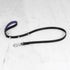 Dog lead / Cross / Black and purple – Steel / 15Mm