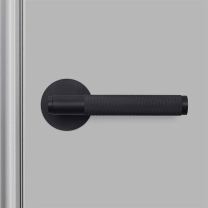 Buster + Punch door handle set / cross / swe / sprung – welders black
