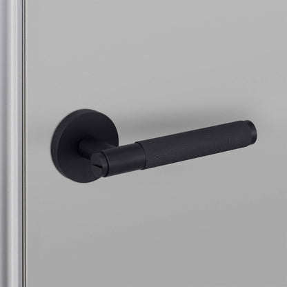 Buster + Punch door handle set / cross / swe / sprung – welders black