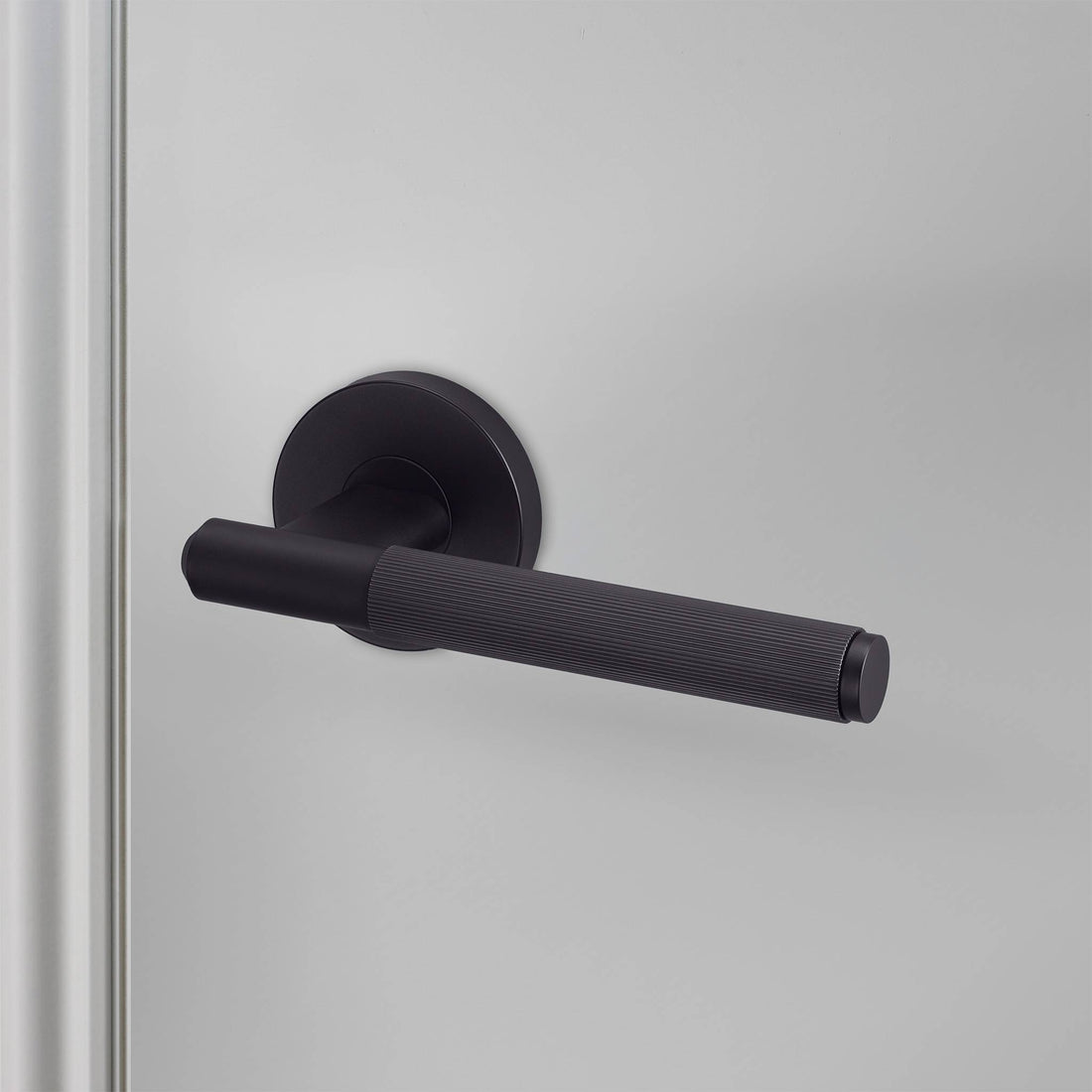 Door handle set / Linear / SWE / Welders Black – Welders Black