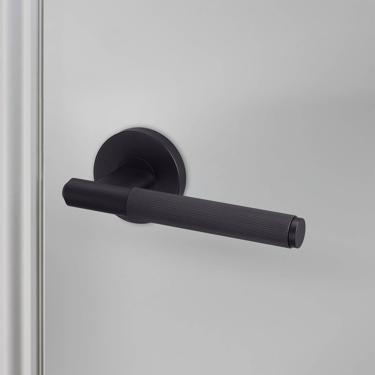 Door handle set / Linear / SWE / Welders Black – Welders Black