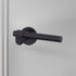 Buster + Punch door handle set / cast / swe / sprung – welders black