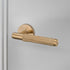 Buster + Punch door handle set / cross / swe / sprung – brass