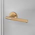 Buster + Punch door handle set / linear / swe / sprung – brass