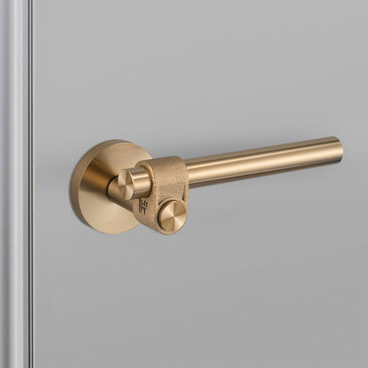 Buster + Punch door handle set / cast / swe / sprung – brass
