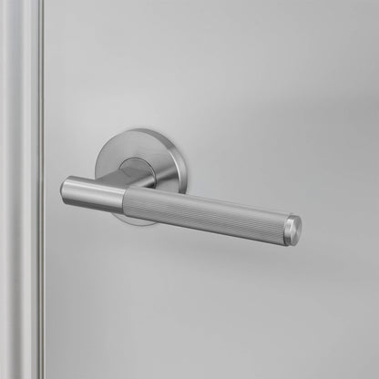Buster + Punch door handle set / linear / swe / sprung – steel