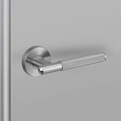 Buster + Punch door handle set / linear / swe / sprung – steel