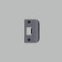 Buster + Punch strike plate kit / d shaped / standard door GUN METAL